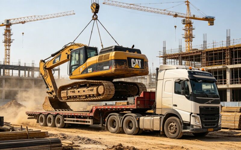 Door to door full process delivery of large equipment in Saudi Arabia